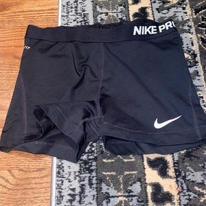 Women’s size Large black Nike pro spandex shorts